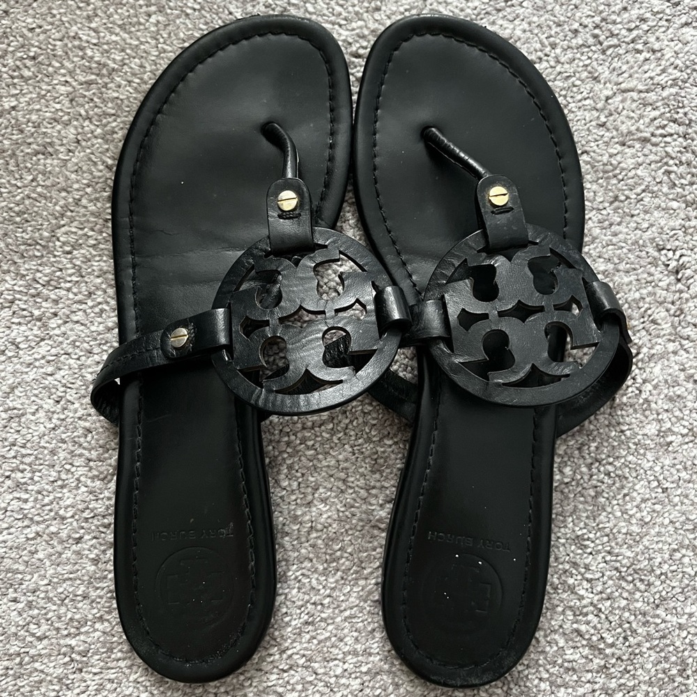 Tory Burch Black Miller Sandals